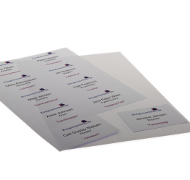 Indstik labels og etiketter til navnekort navneskilt bordskilte kongresmærker messe kort